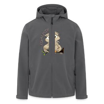 Komischer Kauz - Recycelte Männer Softshell-Jacke von Stanley/Stella - Anthrazit - Vorne - AI Model Male 185 light (185cm)