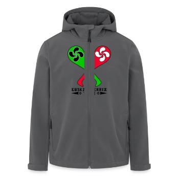 Euskal Pilotari Design - Recycelte Männer Softshell-Jacke von Stanley/Stella - Anthrazit - Vorne - AI Model Male 185 light (185cm)