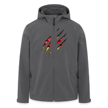 Deutschland Kralle - Recycelte Männer Softshell-Jacke von Stanley/Stella - Anthrazit - Vorne - AI Model Male 185 light (185cm)