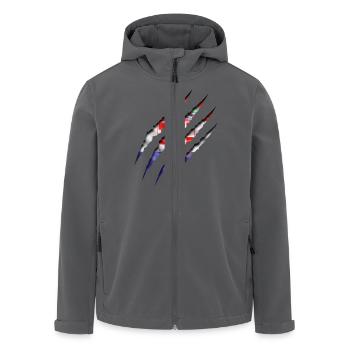 Kroatien Kralle - Recycelte Männer Softshell-Jacke von Stanley/Stella - Anthrazit - Vorne - AI Model Male 185 light (185cm)