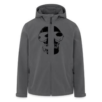 Totenkopf - Recycelte Männer Softshell-Jacke von Stanley/Stella - Anthrazit - Vorne - AI Model Male 185 light (185cm)