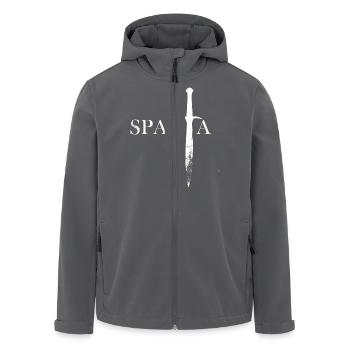 Sparta Schwert weiß - Recycelte Männer Softshell-Jacke von Stanley/Stella - Anthrazit - Vorne - AI Model Male 185 light (185cm)