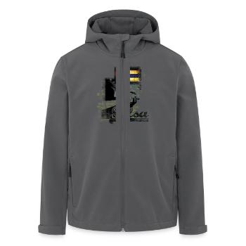 salsa - Recycelte Männer Softshell-Jacke von Stanley/Stella - Anthrazit - Vorne - AI Model Male 185 light (185cm)