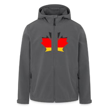 German Ahorn - Recycelte Männer Softshell-Jacke von Stanley/Stella - Anthrazit - Vorne - AI Model Male 185 light (185cm)