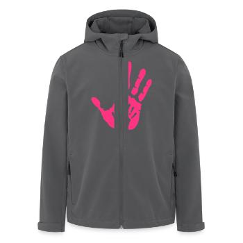 Baby Hand in Hand - Recycelte Männer Softshell-Jacke von Stanley/Stella - Anthrazit - Vorne - AI Model Male 185 light (185cm)