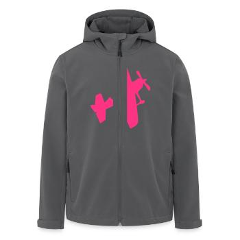 Luftkunstflug Flugzeug Flugzeuge flugzeu - Recycelte Männer Softshell-Jacke von Stanley/Stella - Anthrazit - Vorne - AI Model Male 185 light (185cm)