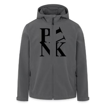 Steampunk - Recycelte Männer Softshell-Jacke von Stanley/Stella - Anthrazit - Vorne - AI Model Male 185 light (185cm)