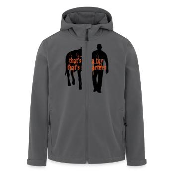 its_not_a_toy - Recycelte Männer Softshell-Jacke von Stanley/Stella - Anthrazit - Vorne - AI Model Male 185 light (185cm)