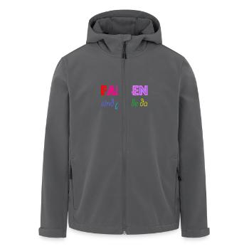 Farben sind für alle da - Recycelte Männer Softshell-Jacke von Stanley/Stella - Anthrazit - Vorne - AI Model Male 185 light (185cm)