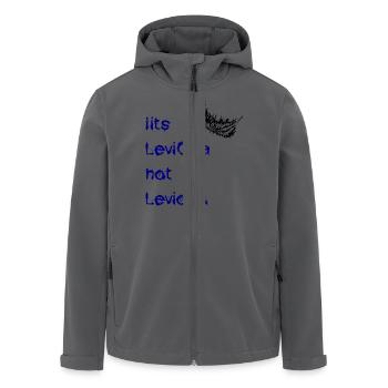 leviosa feder schwarz blau - Recycelte Männer Softshell-Jacke von Stanley/Stella - Anthrazit - Vorne - AI Model Male 185 light (185cm)