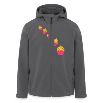 Cupcakes - Recycelte Männer Softshell-Jacke von Stanley/Stella - Anthrazit - Vorne - AI Model Male 185 light (185cm)