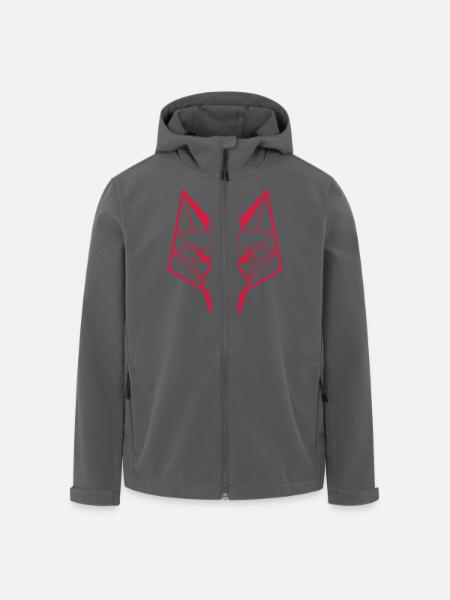 Fuchs - Recycelte Männer Softshell-Jacke von Stanley/Stella - Anthrazit