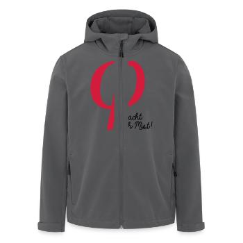 klein phi macht auch Mist - Recycelte Männer Softshell-Jacke von Stanley/Stella - Anthrazit - Vorne - AI Model Male 185 light (185cm)