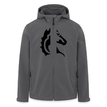 Stammes-Pferdekopf 1 - Recycelte Männer Softshell-Jacke von Stanley/Stella - Anthrazit - Vorne - AI Model Male 185 light (185cm)