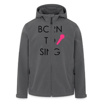 Born to Sing - Recycelte Männer Softshell-Jacke von Stanley/Stella - Anthrazit - Vorne - AI Model Male 185 light (185cm)