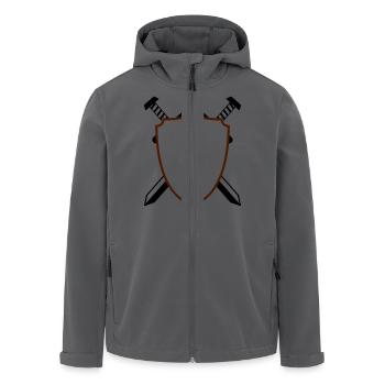 Wappen - Recycelte Männer Softshell-Jacke von Stanley/Stella - Anthrazit - Vorne - AI Model Male 185 light (185cm)