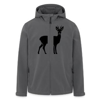 Reh - Recycelte Männer Softshell-Jacke von Stanley/Stella - Anthrazit - Vorne - AI Model Male 185 light (185cm)