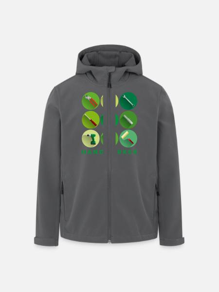 handwerker_02201502 - Recycelte Männer Softshell-Jacke von Stanley/Stella - Anthrazit