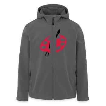 Maler - Recycelte Männer Softshell-Jacke von Stanley/Stella - Anthrazit - Vorne - AI Model Male 185 light (185cm)