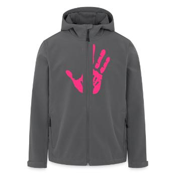 Baby hand in Hand - Schwangerschaft - baby - Kind - Recycelte Männer Softshell-Jacke von Stanley/Stella - Anthrazit - Vorne - AI Model Male 185 light (185cm)