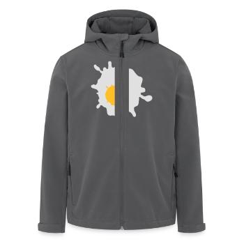 Ein Spiegelei - V2 - Recycelte Männer Softshell-Jacke von Stanley/Stella - Anthrazit - Vorne - AI Model Male 185 light (185cm)