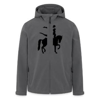 Voltigieren - Recycelte Männer Softshell-Jacke von Stanley/Stella - Anthrazit - Vorne - AI Model Male 185 light (185cm)