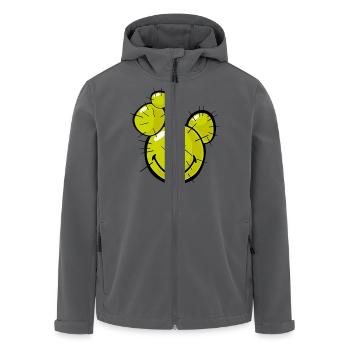 Smiley Cactus - Recycelte Männer Softshell-Jacke von Stanley/Stella - Anthrazit - Vorne - AI Model Male 185 light (185cm)