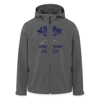 Südtirol - Recycelte Männer Softshell-Jacke von Stanley/Stella - Anthrazit - Vorne - AI Model Male 185 light (185cm)