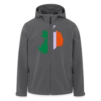 Irland - Recycelte Männer Softshell-Jacke von Stanley/Stella - Anthrazit - Vorne - AI Model Male 185 light (185cm)