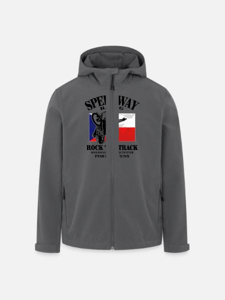 Speedway - Czech Republic Flag - Recycelte Männer Softshell-Jacke von Stanley/Stella - Anthrazit