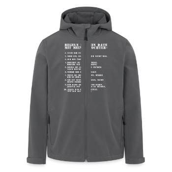 Regeln für ein Date mit meiner Tochter - Recycelte Männer Softshell-Jacke von Stanley/Stella - Anthrazit - Vorne - AI Model Male 185 light (185cm)