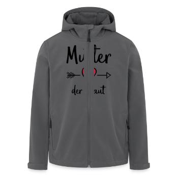 mutter der braut - Recycelte Männer Softshell-Jacke von Stanley/Stella - Anthrazit - Vorne - AI Model Male 185 light (185cm)