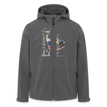 Car+Map 0420 - Recycelte Männer Softshell-Jacke von Stanley/Stella - Anthrazit - Vorne - AI Model Male 185 light (185cm)