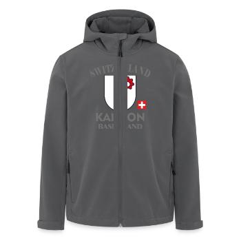 Kanton T-Shirt baselland, Schweiz, switzerlang - Recycelte Männer Softshell-Jacke von Stanley/Stella - Anthrazit - Vorne - AI Model Male 185 light (185cm)