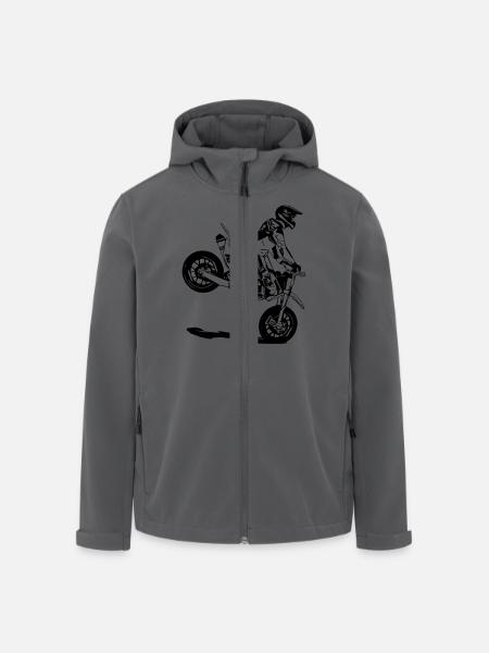 Supermoto - Recycelte Männer Softshell-Jacke von Stanley/Stella - Anthrazit