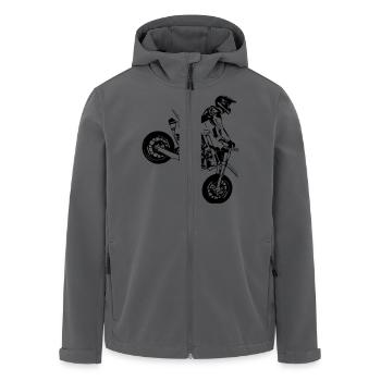 Supermoto - Recycelte Männer Softshell-Jacke von Stanley/Stella - Anthrazit - Vorne - AI Model Male 185 light (185cm)