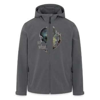 Jazz "so what" - Recycelte Männer Softshell-Jacke von Stanley/Stella - Anthrazit - Vorne - AI Model Male 185 light (185cm)