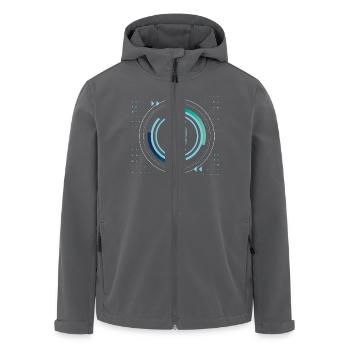 identity security safe nerd pixel pc tech science - Recycelte Männer Softshell-Jacke von Stanley/Stella - Anthrazit - Vorne - AI Model Male 185 light (185cm)