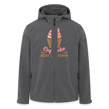 Cupcake - Recycelte Männer Softshell-Jacke von Stanley/Stella - Anthrazit - Vorne - AI Model Male 185 light (185cm)