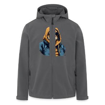 Klima in der Mountain Lion Street | -Liebhaber - Recycelte Männer Softshell-Jacke von Stanley/Stella - Anthrazit - Vorne - AI Model Male 185 light (185cm)