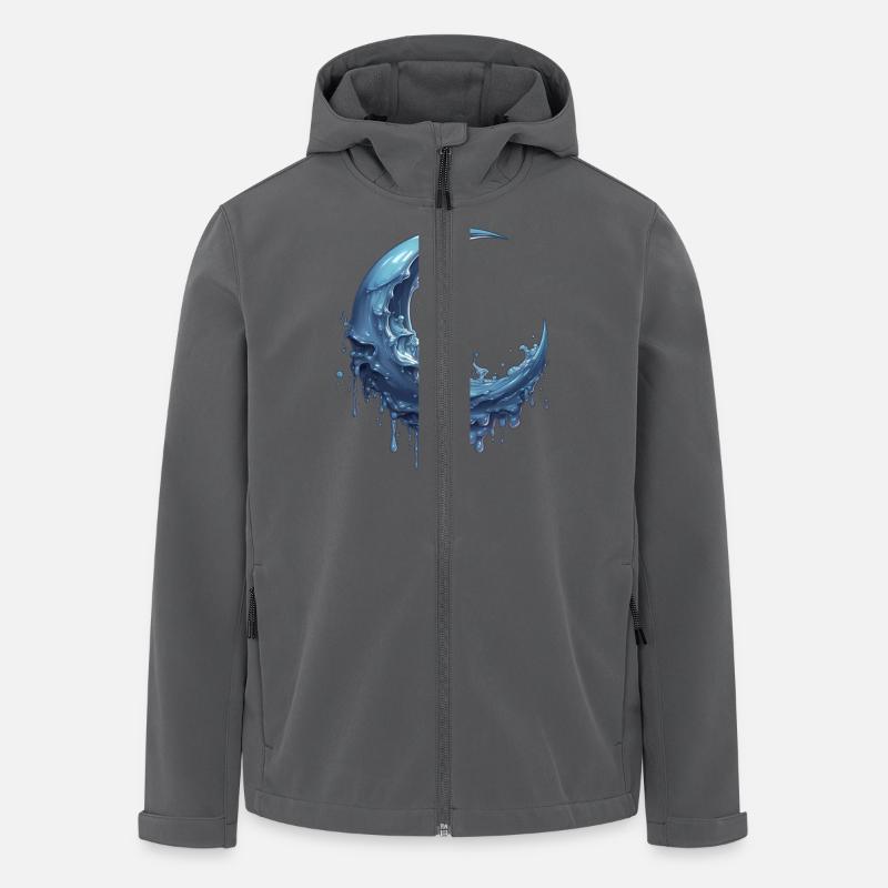 Schmelzender Mond - Recycelte Männer Softshell-Jacke von Stanley/Stella - Anthrazit