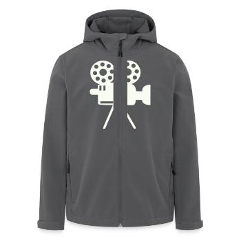 kamera icon film - Recycelte Männer Softshell-Jacke von Stanley/Stella - Anthrazit - Vorne - AI Model Male 185 light (185cm)