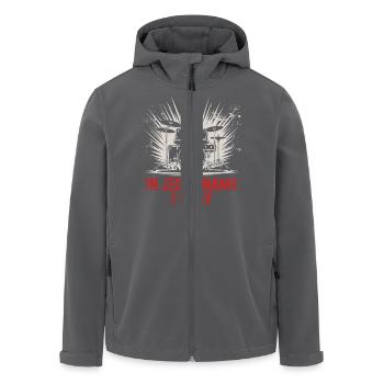 Rhythmus für den Glauben - Recycelte Männer Softshell-Jacke von Stanley/Stella - Anthrazit - Vorne - AI Model Male 185 light (185cm)