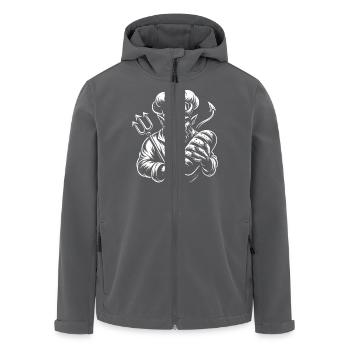 Teufel mit Bäckermütze - teuflisch guter Bäcker - Recycelte Männer Softshell-Jacke von Stanley/Stella - Anthrazit - Vorne - AI Model Male 185 light (185cm)