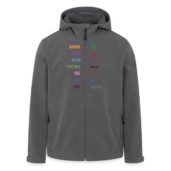 Montag Nein Dienstag Meh Mittwoch Vielleicht - Recycelte Männer Softshell-Jacke von Stanley/Stella - Anthrazit - Vorne - AI Model Male 185 light (185cm)