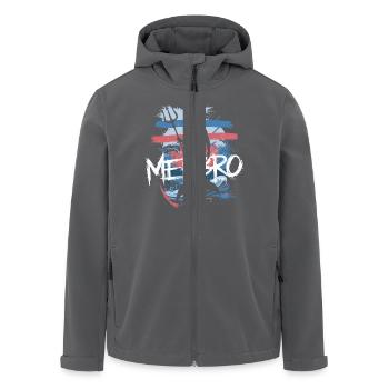 Merbro - Wassermann mit Stil - Recycelte Männer Softshell-Jacke von Stanley/Stella - Anthrazit - Vorne - AI Model Male 185 light (185cm)