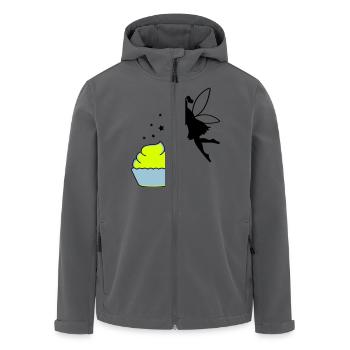 backfee - Recycelte Männer Softshell-Jacke von Stanley/Stella - Anthrazit - Vorne - AI Model Male 185 light (185cm)