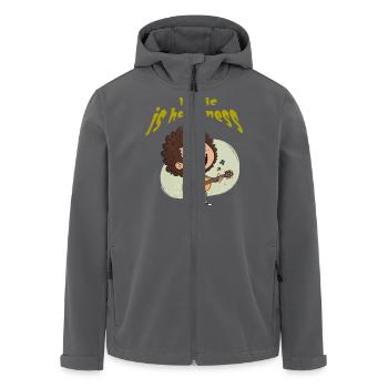 Funny cartoon - Recycelte Männer Softshell-Jacke von Stanley/Stella - Anthrazit - Vorne - AI Model Male 185 light (185cm)