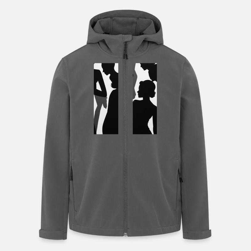 Character shadows - Men’s Recycled Softshell Jacket by Stanley/Stella - anthracite