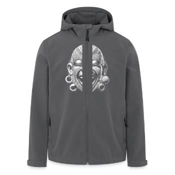Maske - Recycelte Männer Softshell-Jacke von Stanley/Stella - Anthrazit - Vorne - AI Model Male 185 light (185cm)